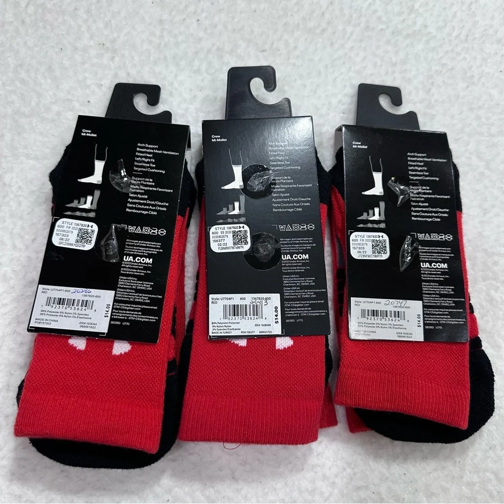 Under Armour Red UA Team Socks